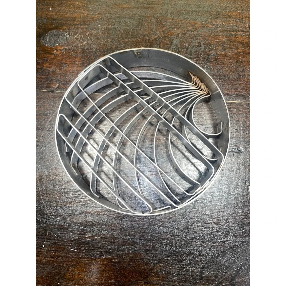 Concha Cutter Mexican 2‎ sided Stainless Steel Bread Stamp Baking